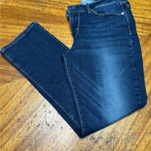 Levi's DENIZEN Dark Blue Straight Jeans for Women